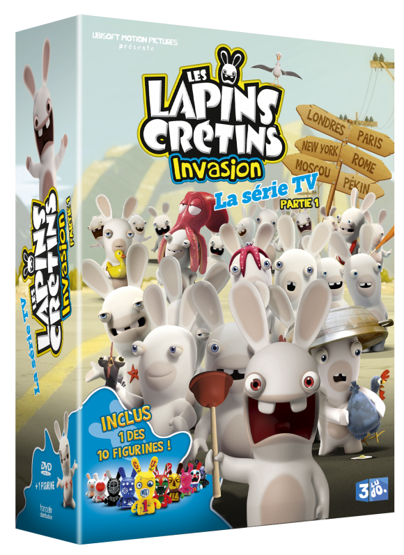 3D COFFRET LAPINS CRETINS FIGURINE V11