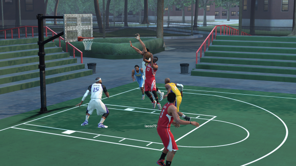 Un 3x3 entre stars NBA sur le playground du coin...
