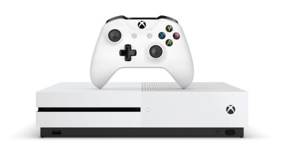 Xbox One S Console & Controller Front Tilt