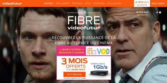 Home site Fibre videofutur