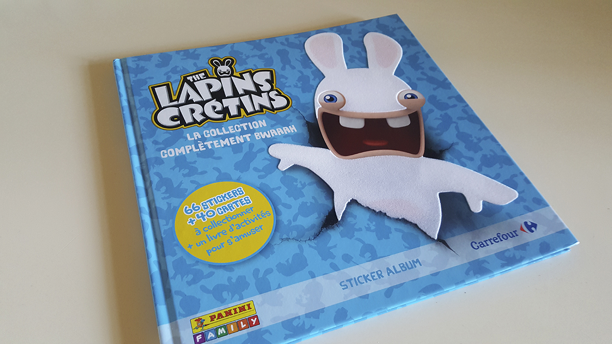 1=2 Cartes Lapins Crétins au choix / PANINI Carrefour / Cartes